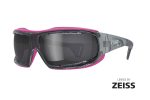 Frame: Gloss Transparent Grey - Pink; Lenses: PA Smoke