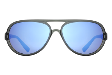 Matt Transparent Grey / Smoke ML Blue Mirror